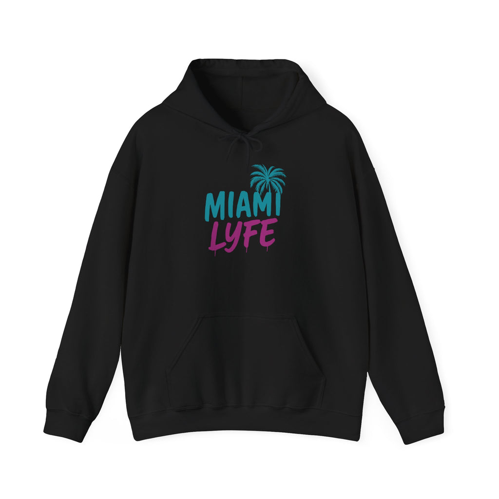 Hoodie Miami Lyfe — Palmera Estilo Graffiti