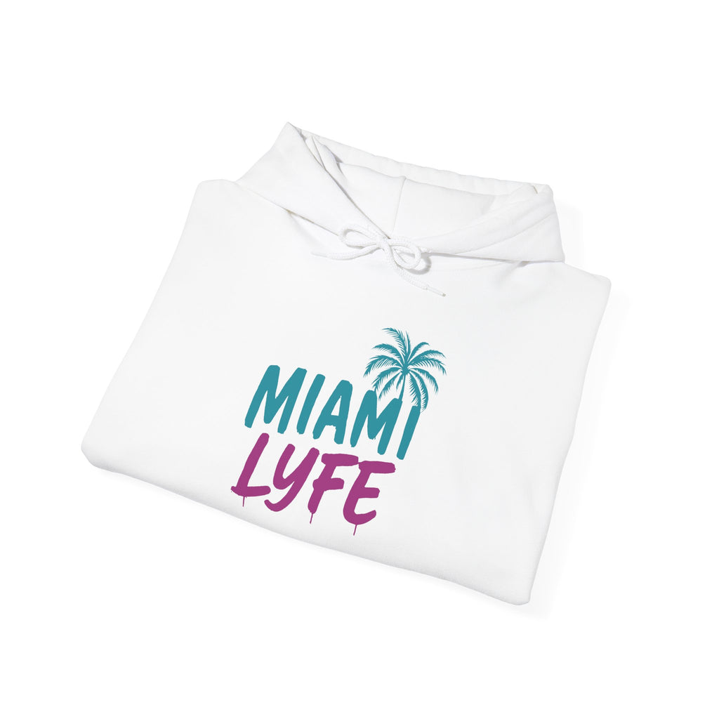 Hoodie Miami Lyfe — Palmera Estilo Graffiti