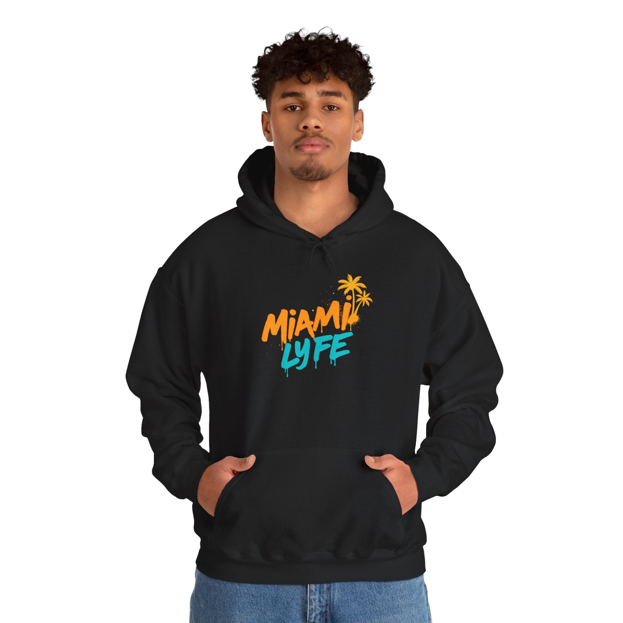 Hoodie Miami Lyfe — Retro Palm Logo