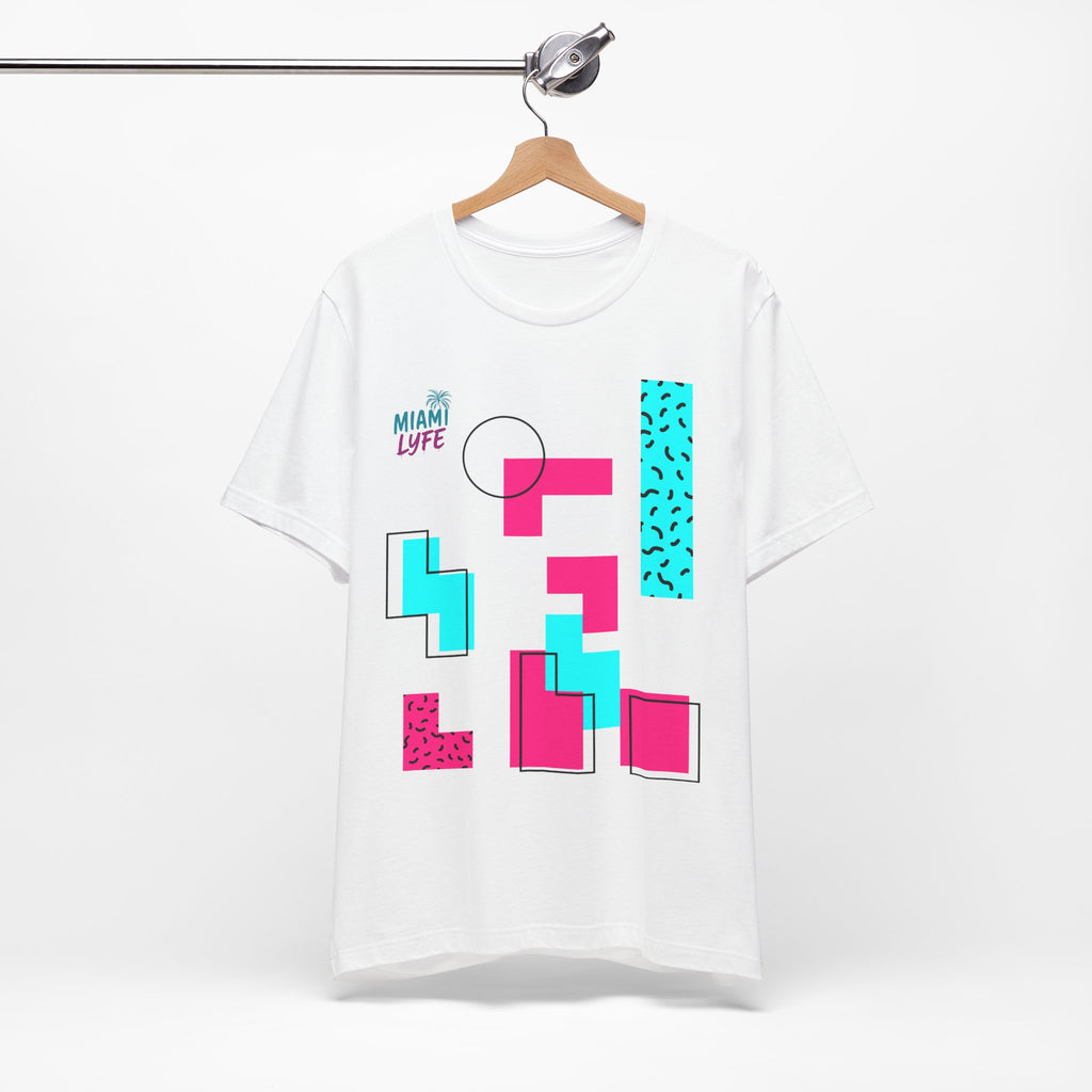 Camiseta Miami Lyfe Estilo Retro Geométrico