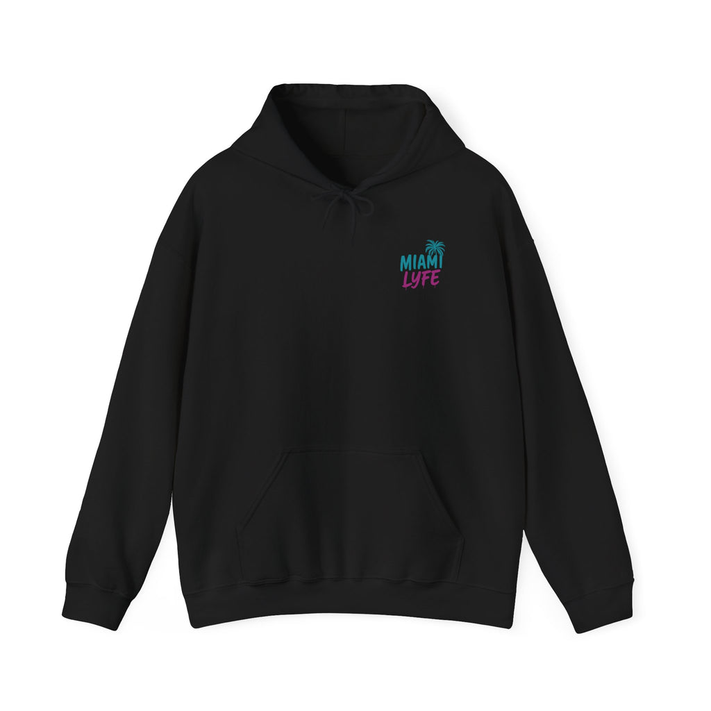 Hoodie Miami Lyfe — Pullover Estilo Retro Palm Beach Vibes