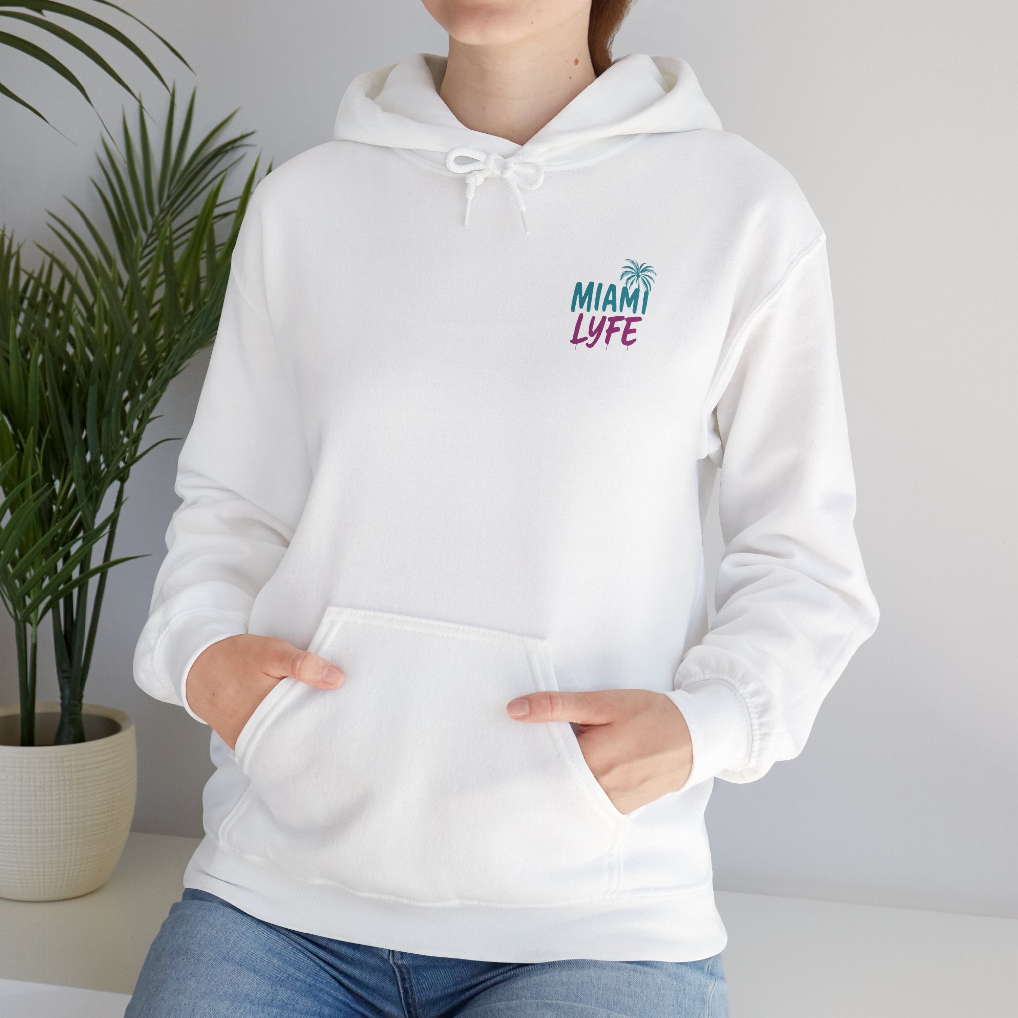 Hoodie Miami Lyfe — Pullover Estilo Retro Palm Beach Vibes
