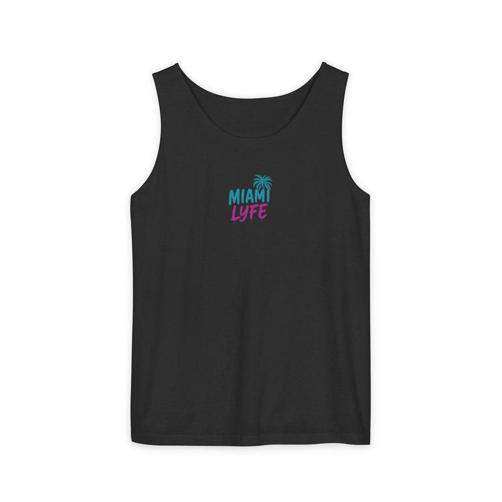 Tank Top Miami Lyfe — Estilo Retro Palm Beach Vacation