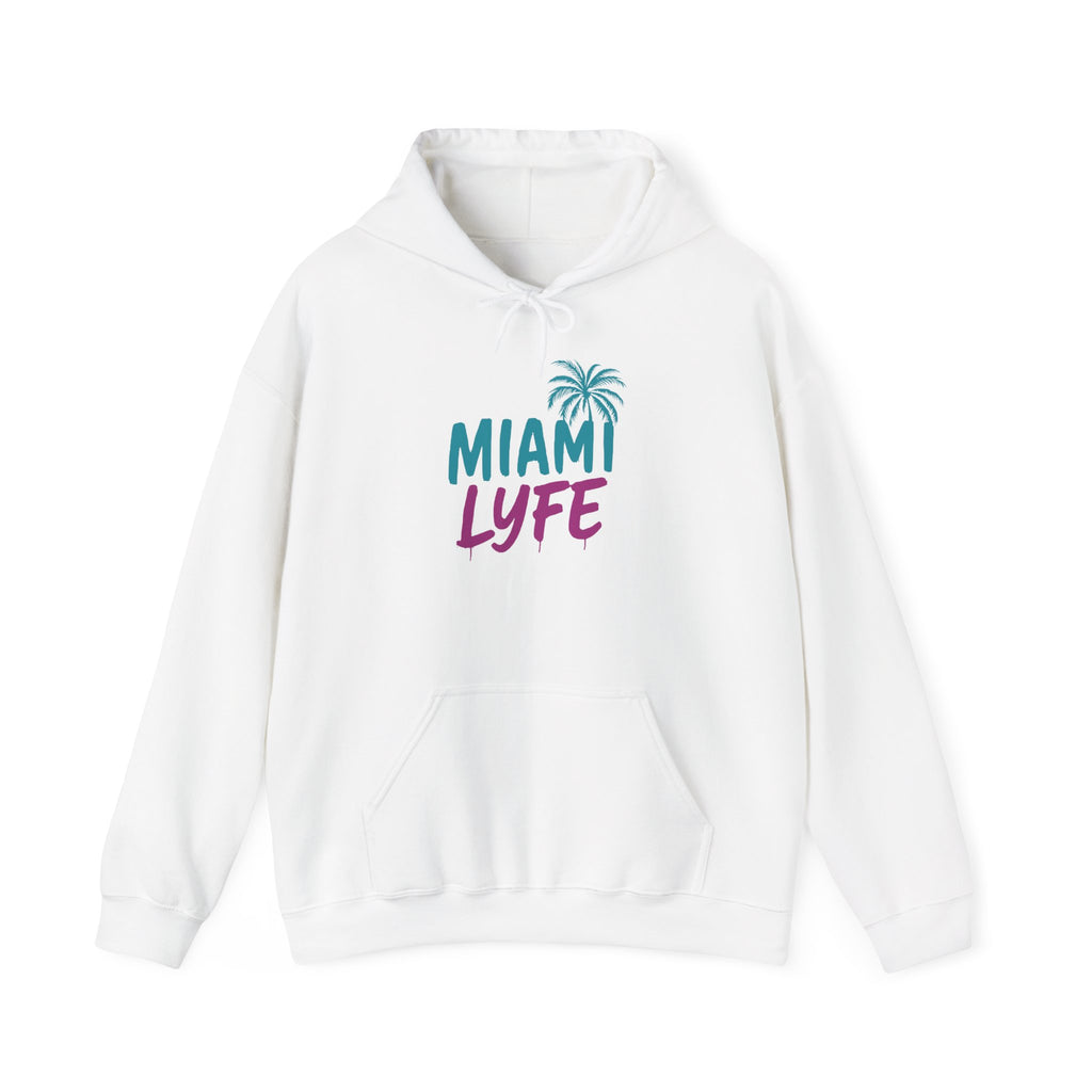 Hoodie Miami Lyfe — Palmera Estilo Graffiti