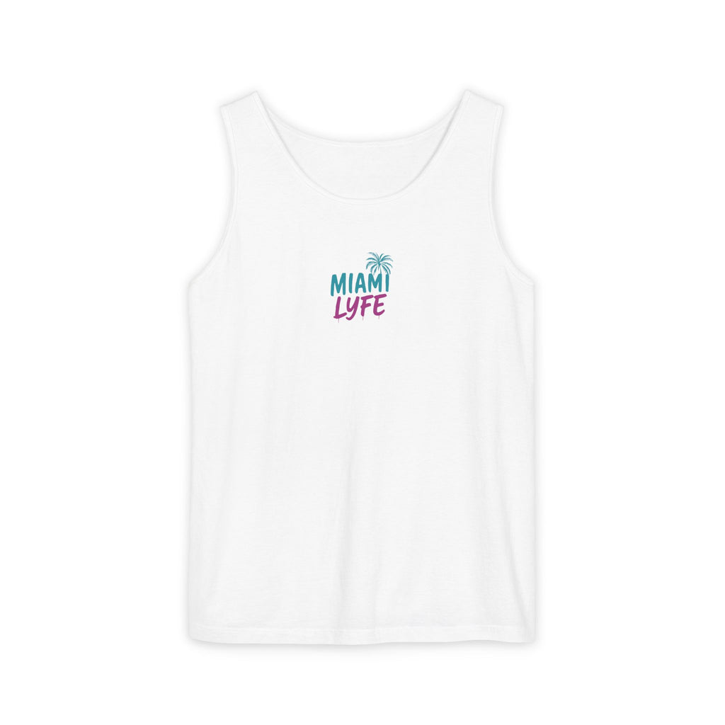 Tank Top Miami Lyfe — Estilo Retro Palm Beach Vacation