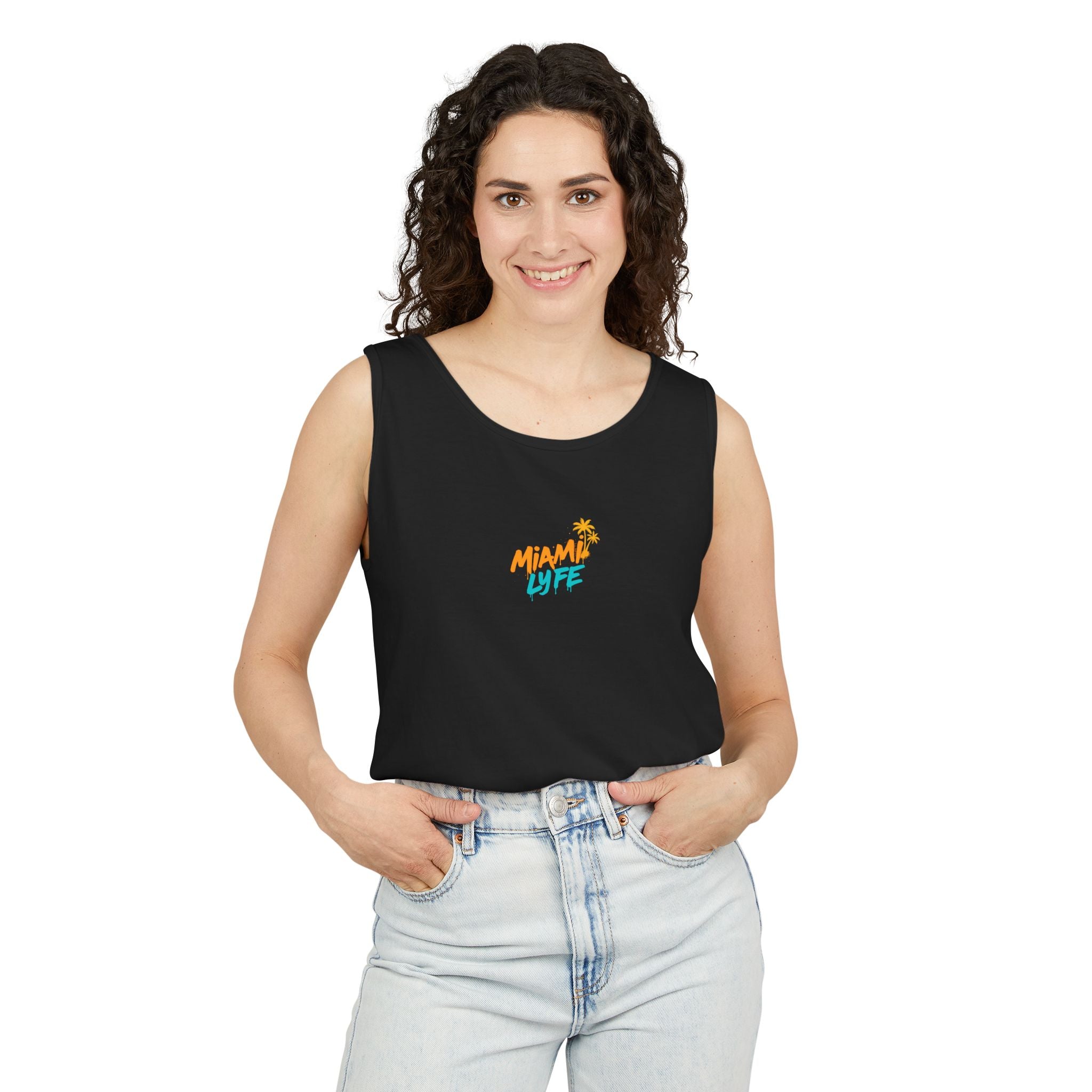 Tank Top Miami Lyfe — Retro Beach Vibes de Vera