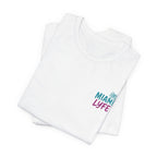 Camiseta Unisex Miami Lyfe — Diseño Retro de Palmera