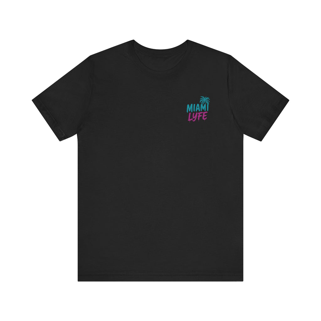 Camiseta Unisex Miami Lyfe — Diseño Retro de Palmera