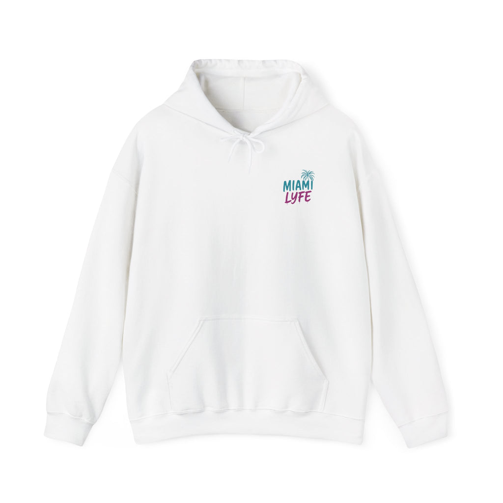 Hoodie Miami Lyfe — Pullover Estilo Retro Palm Beach Vibes
