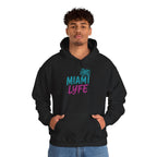 Hoodie Miami Lyfe — Palmera Estilo Graffiti